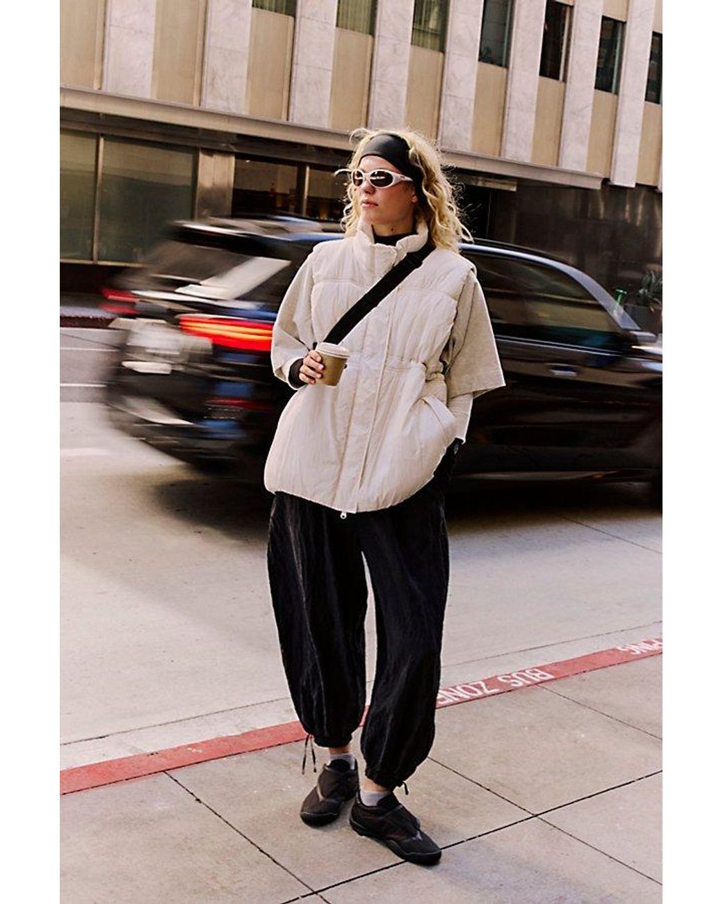 Fp Movement Daydream Puffer Vest in Natural | Lyst