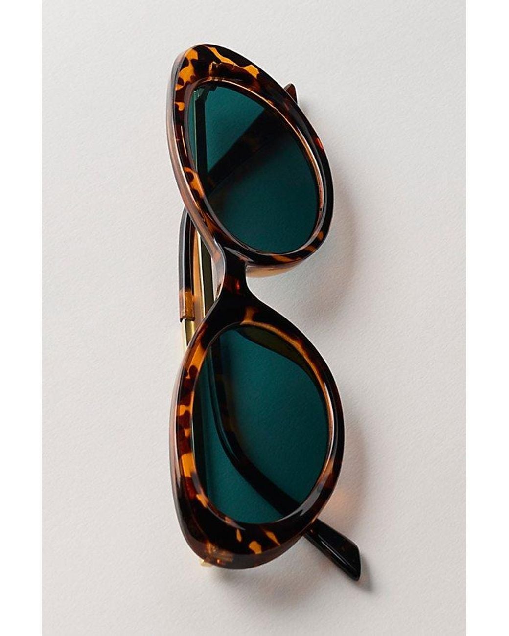 Free People Orange Mae Oval Sunglasses