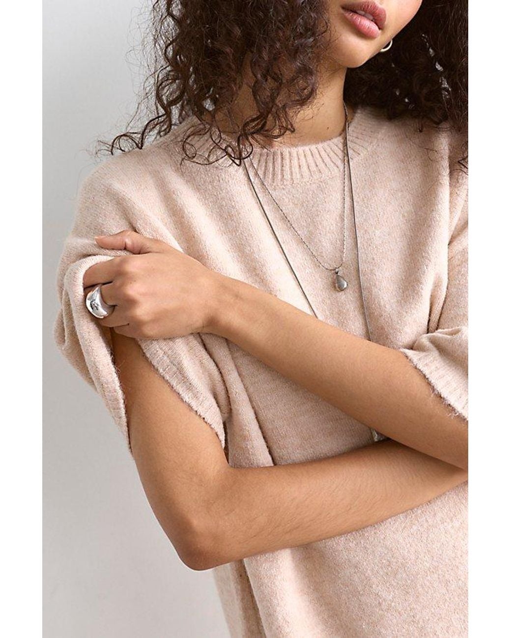 Free People Brown Margot Softspun Sweater Tee