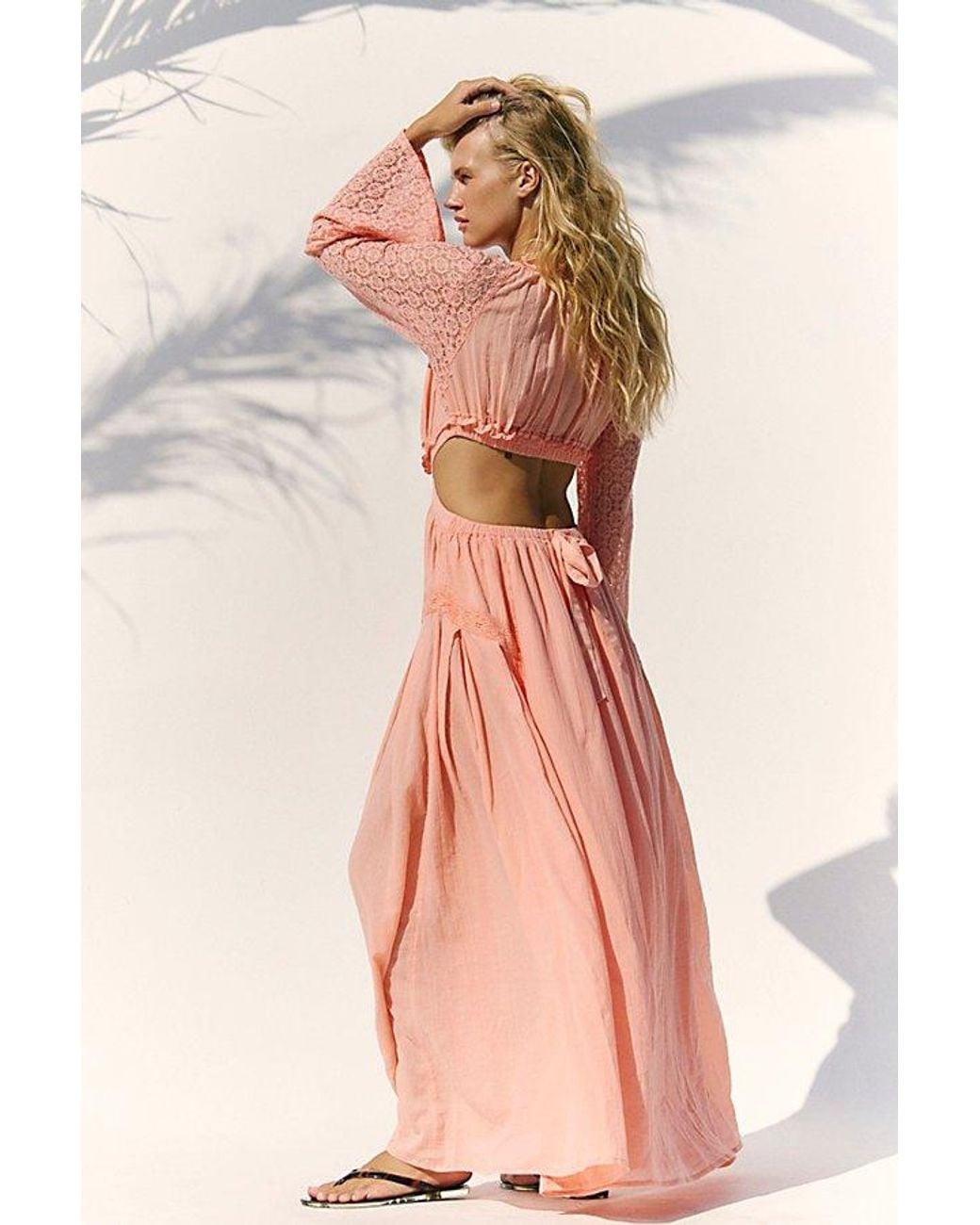 free-est Pink Lacie Maxi Dress By