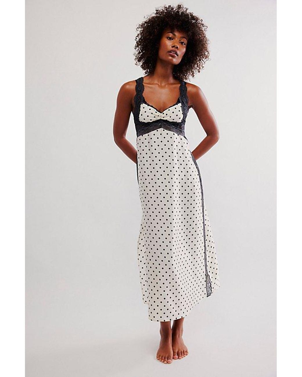 Free People Just Dreamy Maxi Slip in White | Lyst