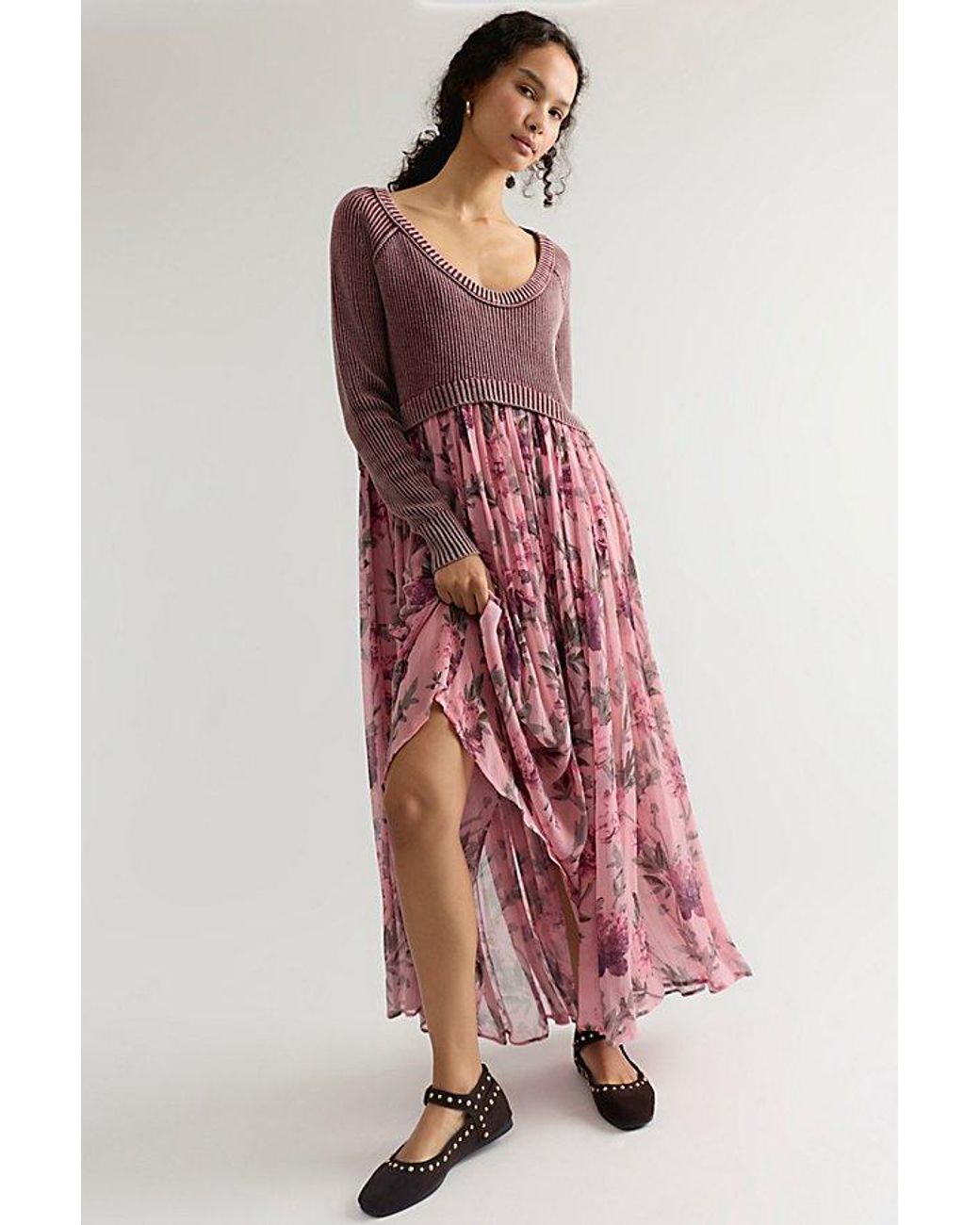 Free People Red Love Song Maxi Dress