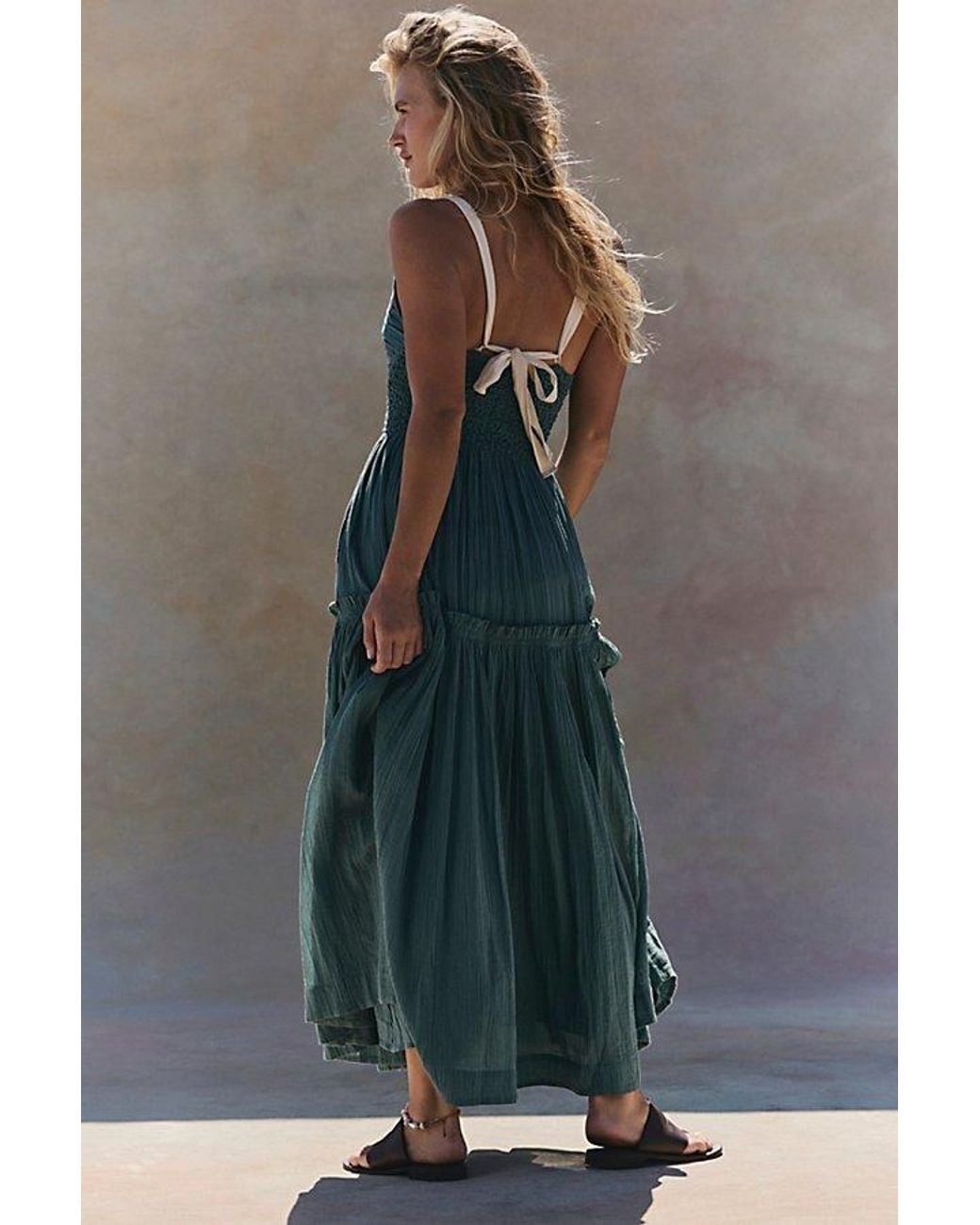 free-est Blue A Masterpiece Maxi Dress By