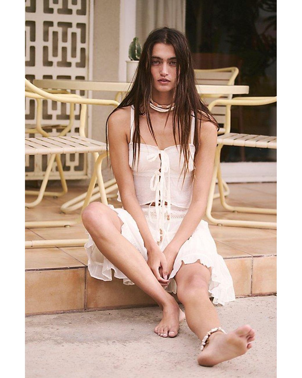 free-est White Zaria Co-ord