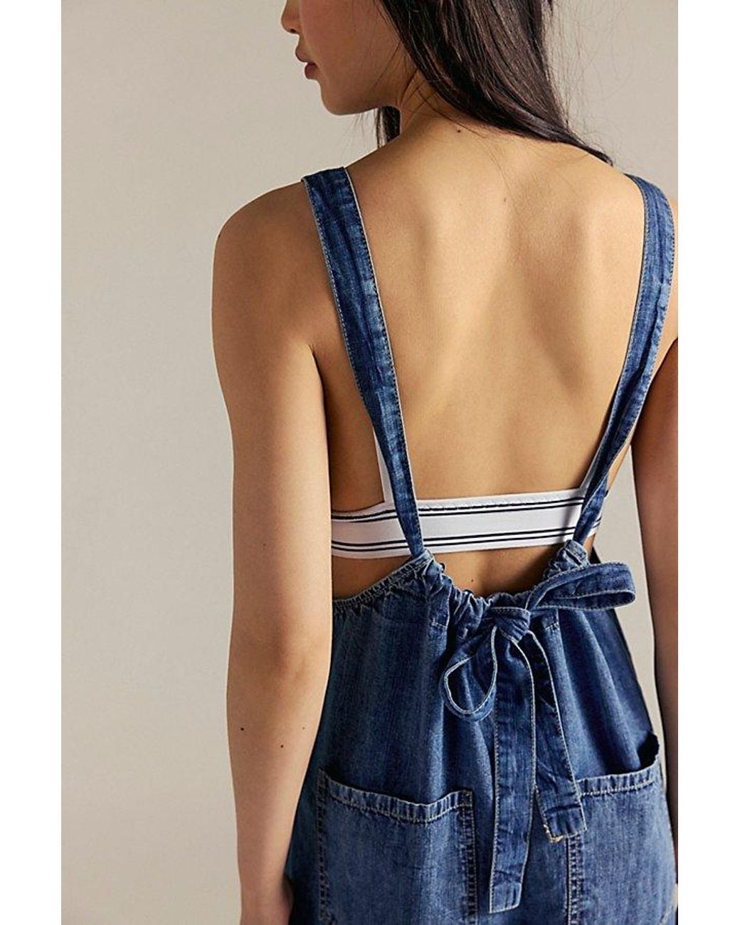 Free People Blue Freebird Jumpsuit