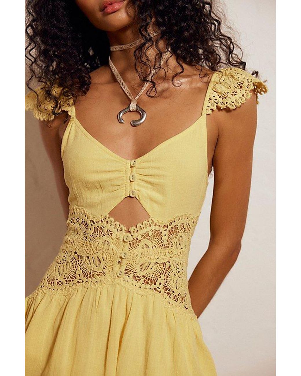 free-est Natural Norla Cotton Mini Dress By