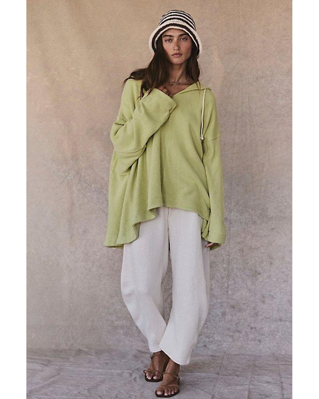 free-est Green Paloma Pullover By