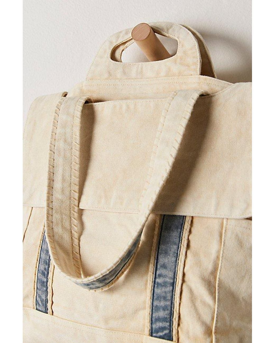 Free People Natural Cordes Canvas Tote