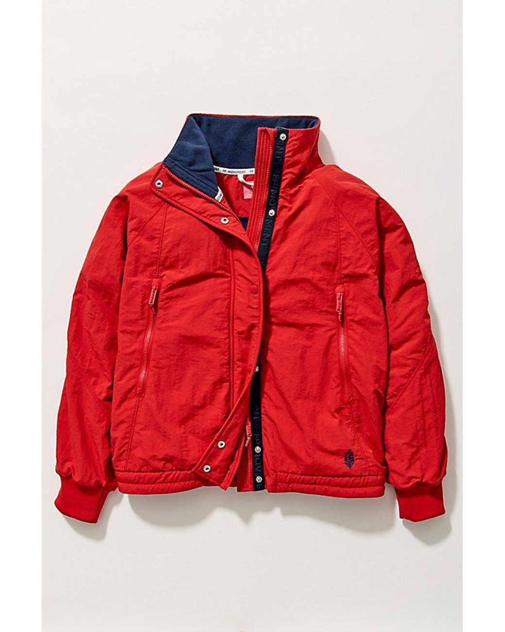 Fp Movement Red Field Tripper Fleece-Lined Jacket