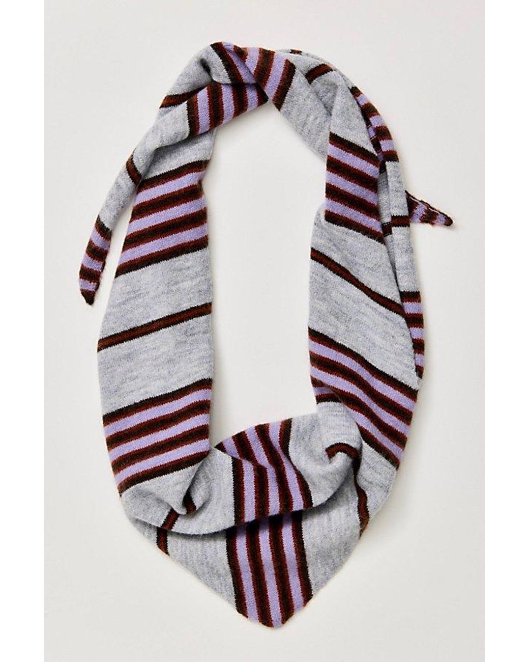 Free People Multicolor Rugby Triangle Scarf