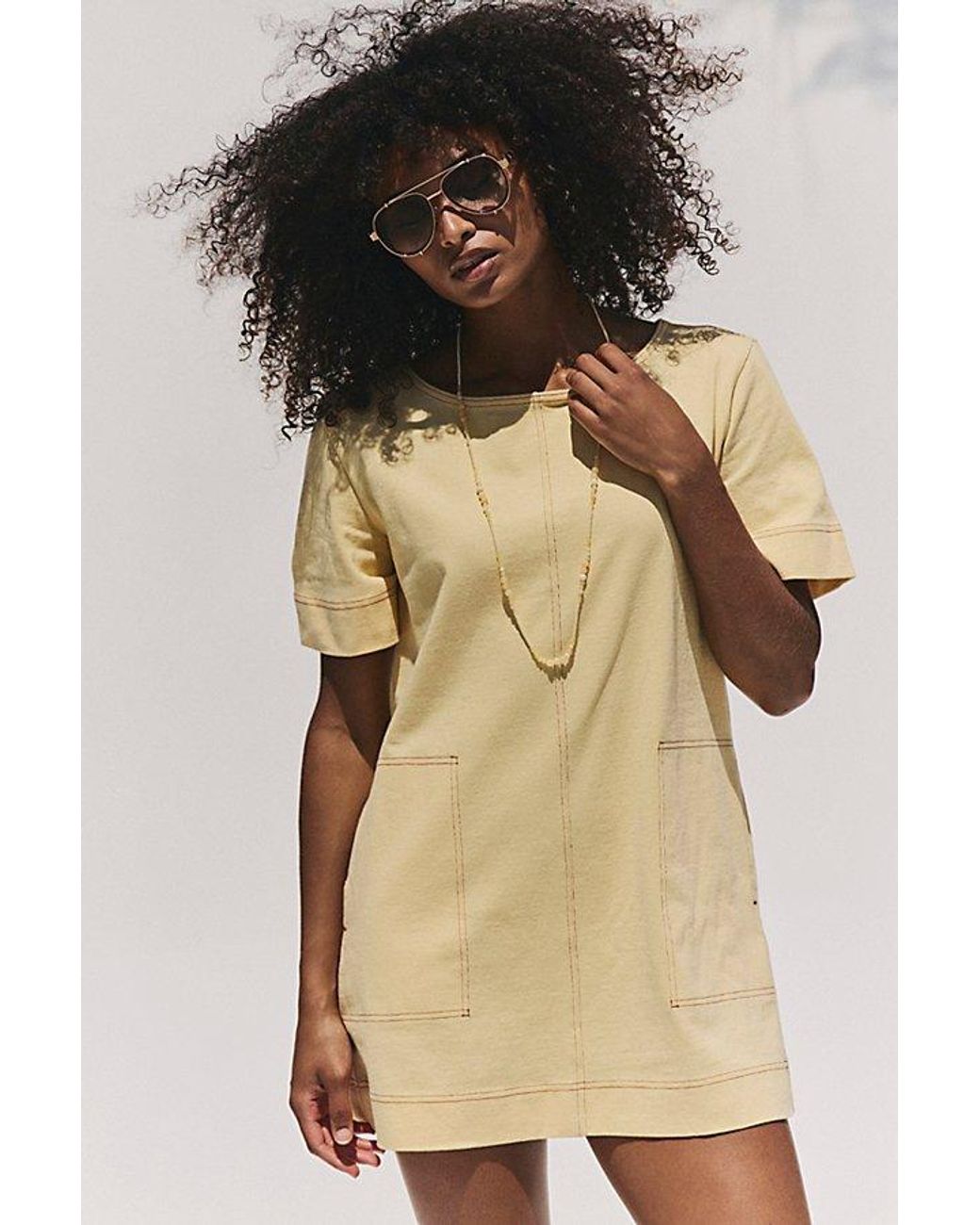 free-est Natural Strada Mini Dress By