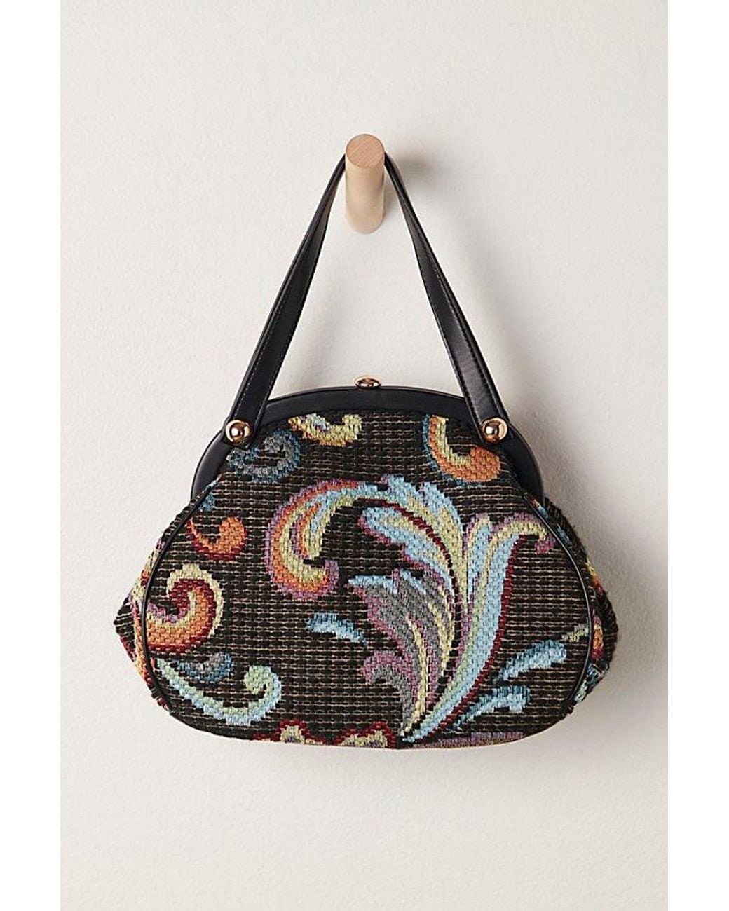 Anna Sui Metallic Tapestry Granny Bag