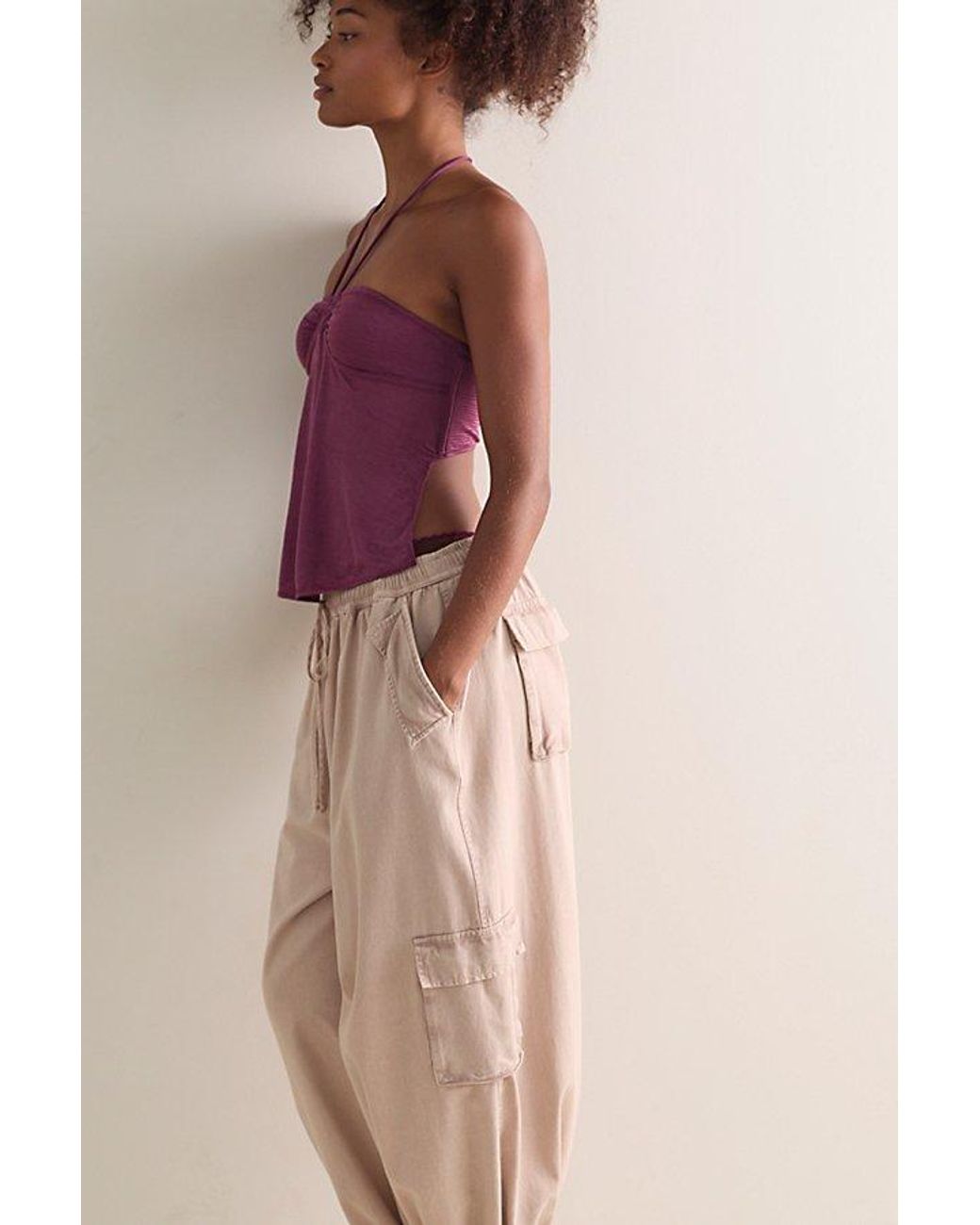 Intimately By Free People Purple Evening Out Halter Top By