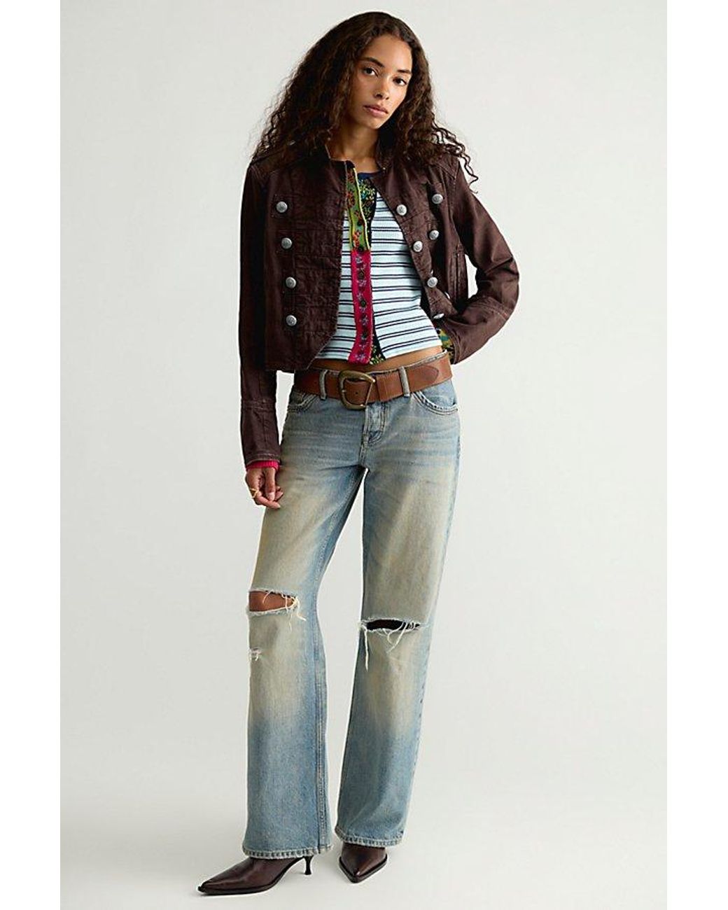 Free People Blue We The Free Noa Cardi
