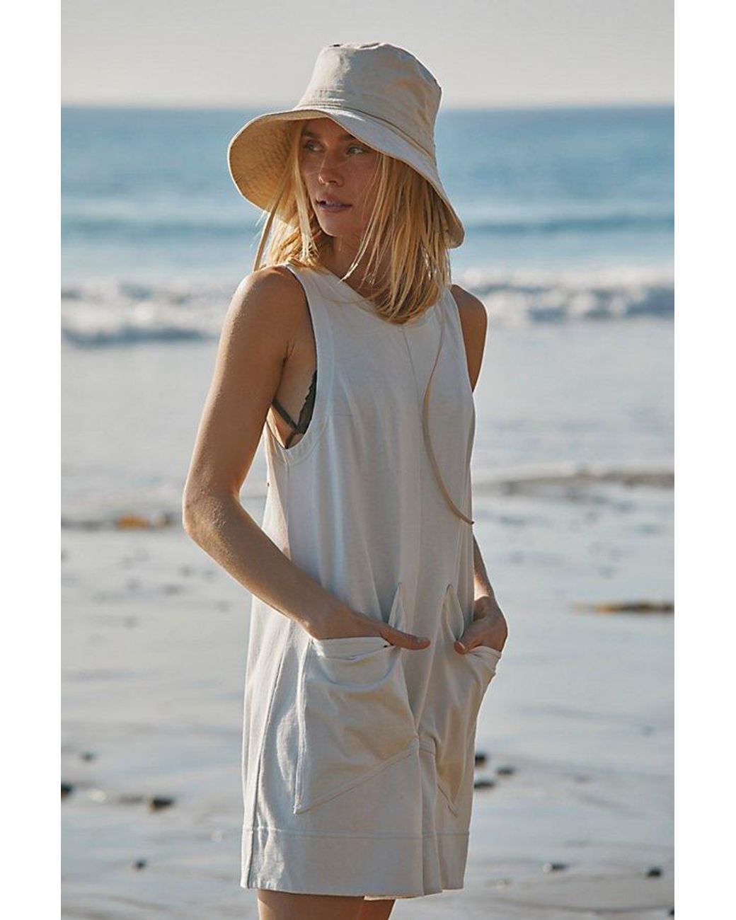 free-est Gray Elliot Playsuit