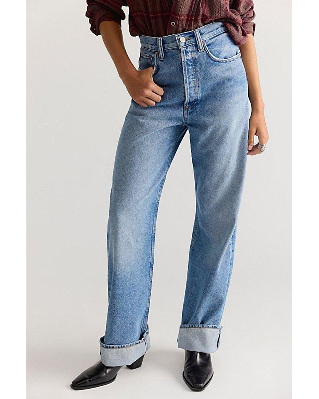 Agolde Blue Vintage Loose Jeans