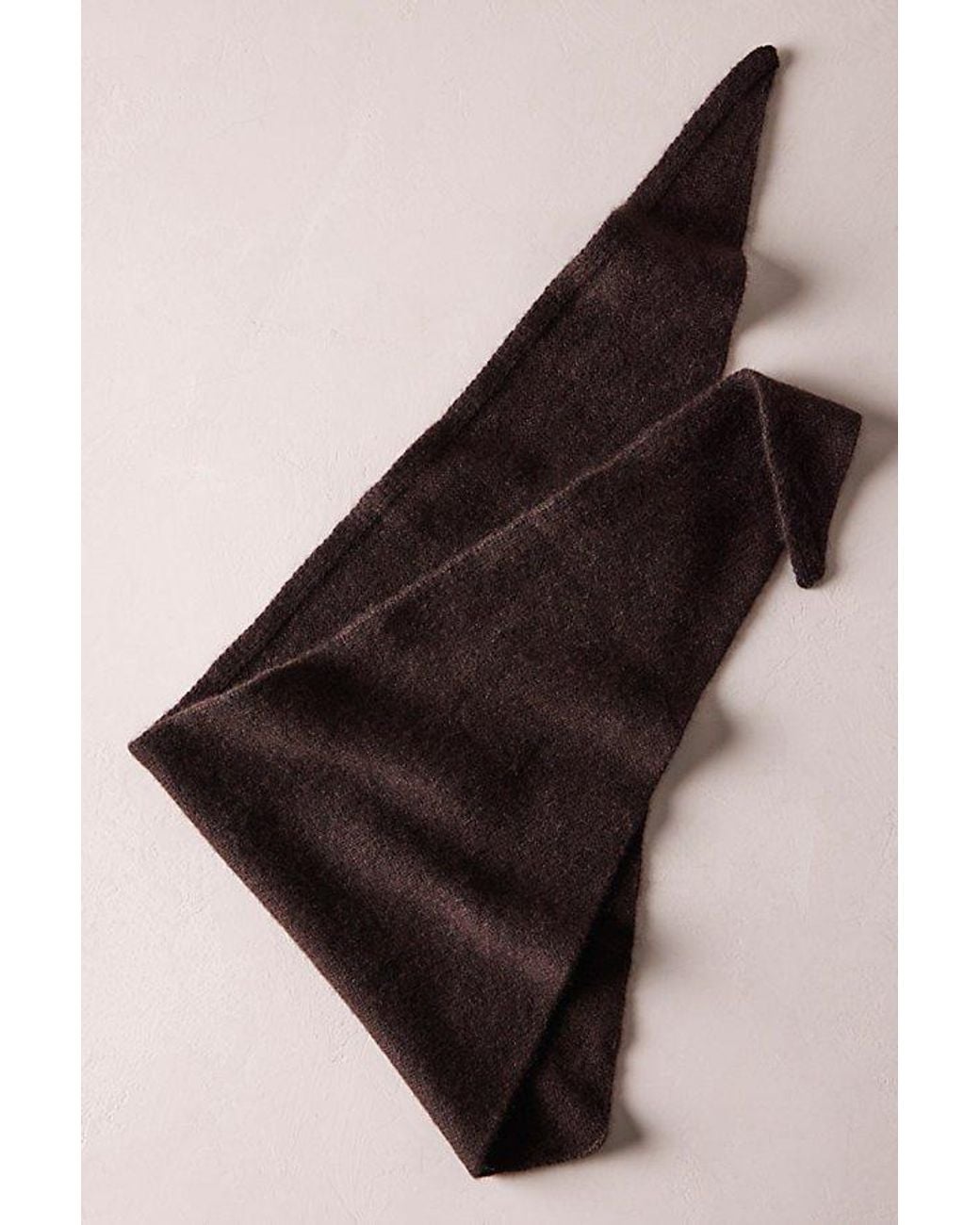 Free People Brown Cashmere Triangle Scarf