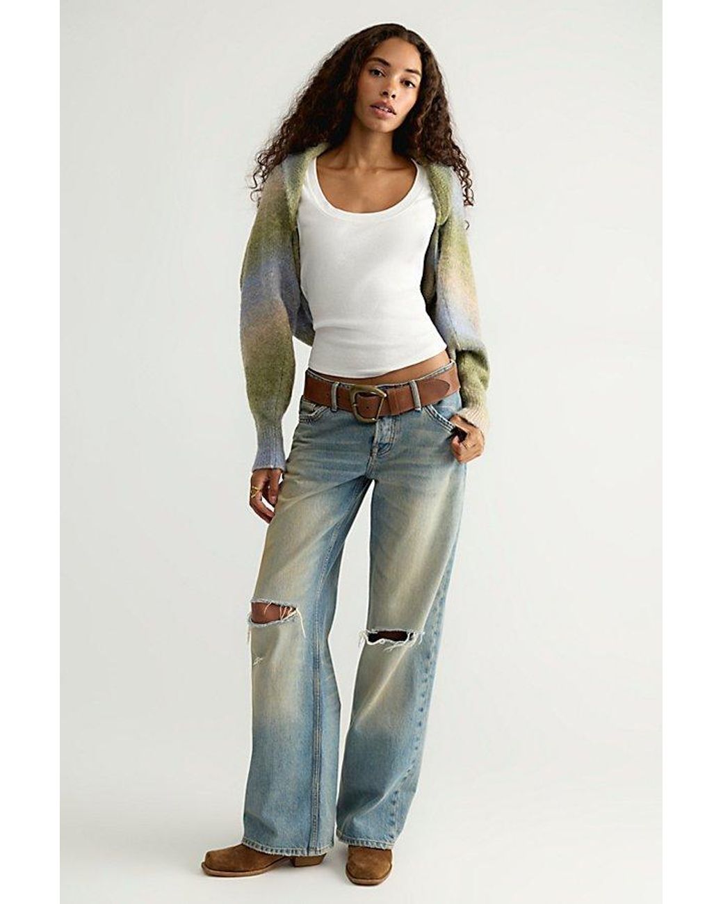 Free People Multicolor Daydream Bolero Top