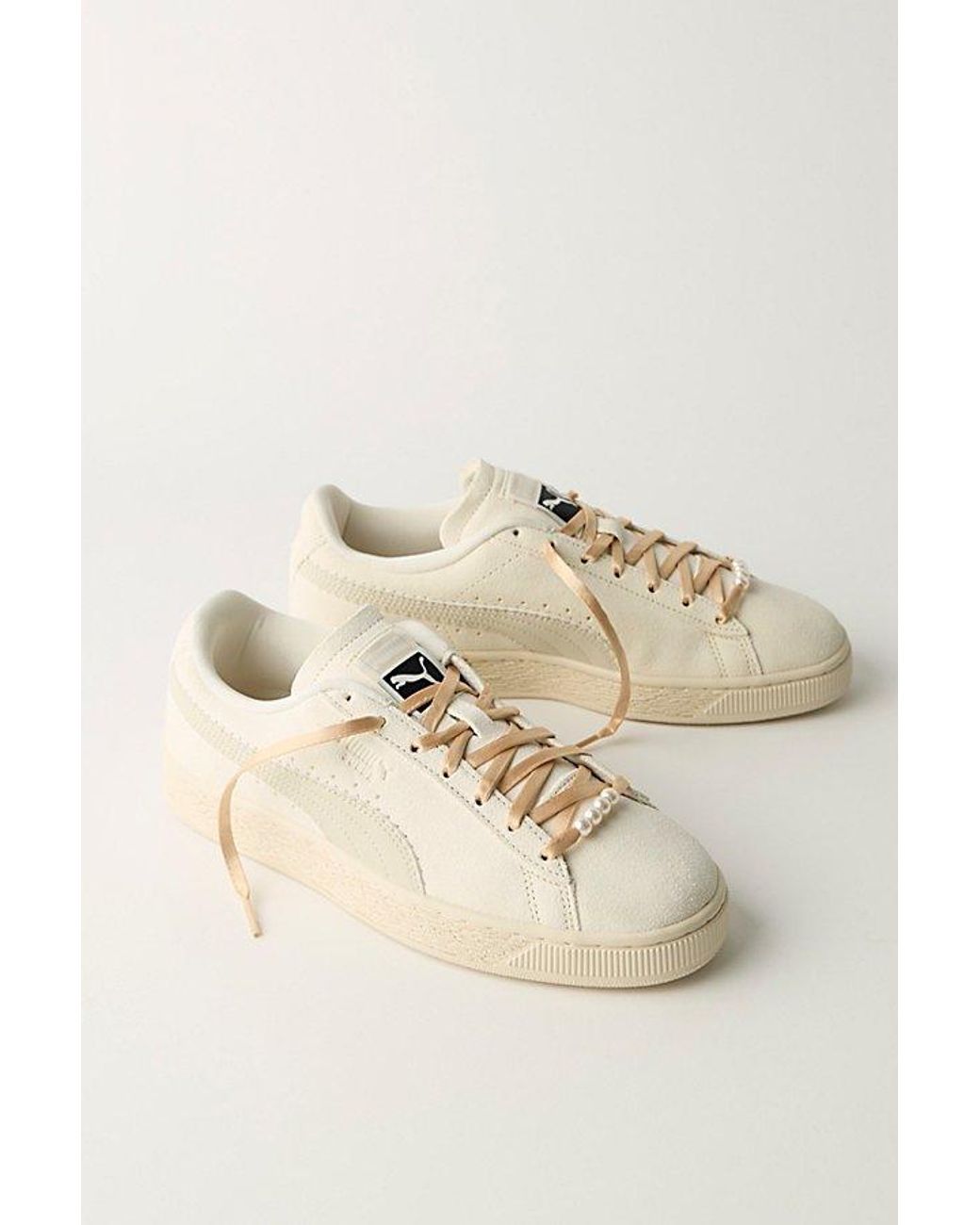 PUMA Natural Suede Bloom Sneakers