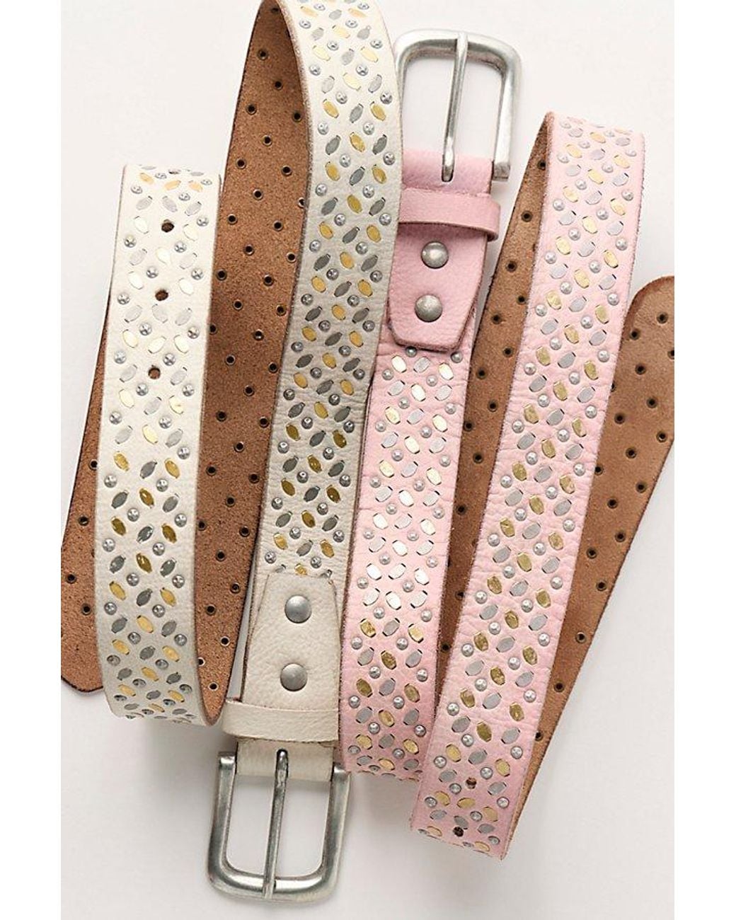Free People Natural Brie Stud Belt
