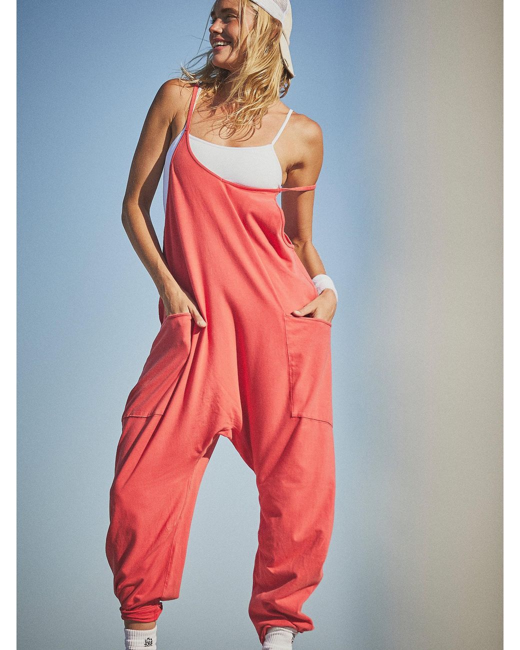 Free People Hot Shot Onesie in Red Lyst