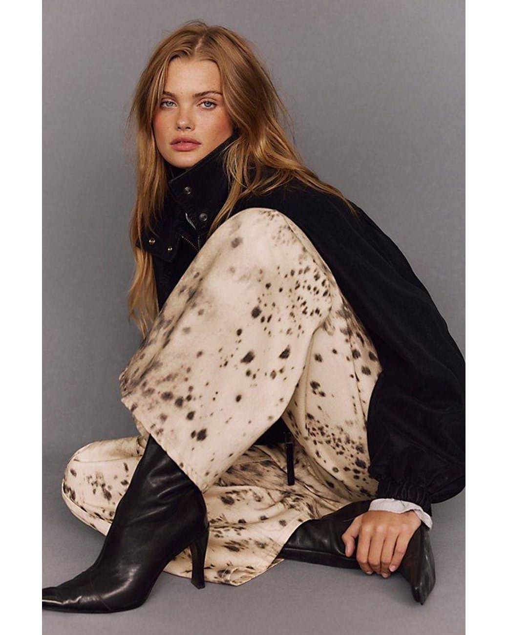 Jeffrey Campbell Gray Sweet Talker Snip Toe Boots