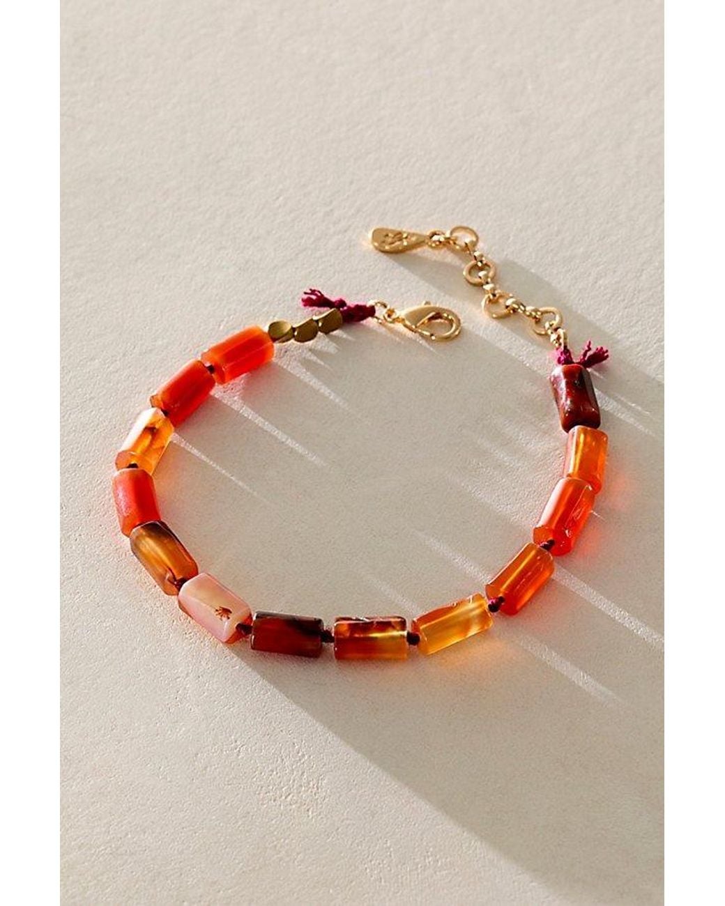 Free People Multicolor Sarri Stone Anklet