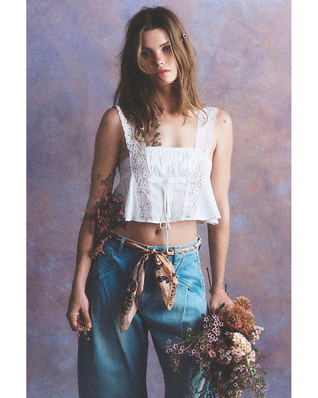 Intimately By Free People Multicolor Soft Launch Crop Top By