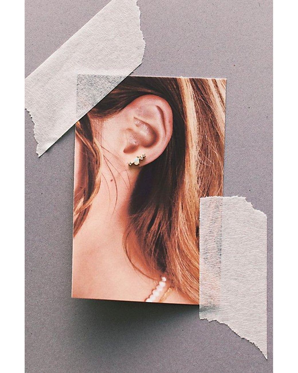 Local Eclectic Pink Constellation Flatback Earrings