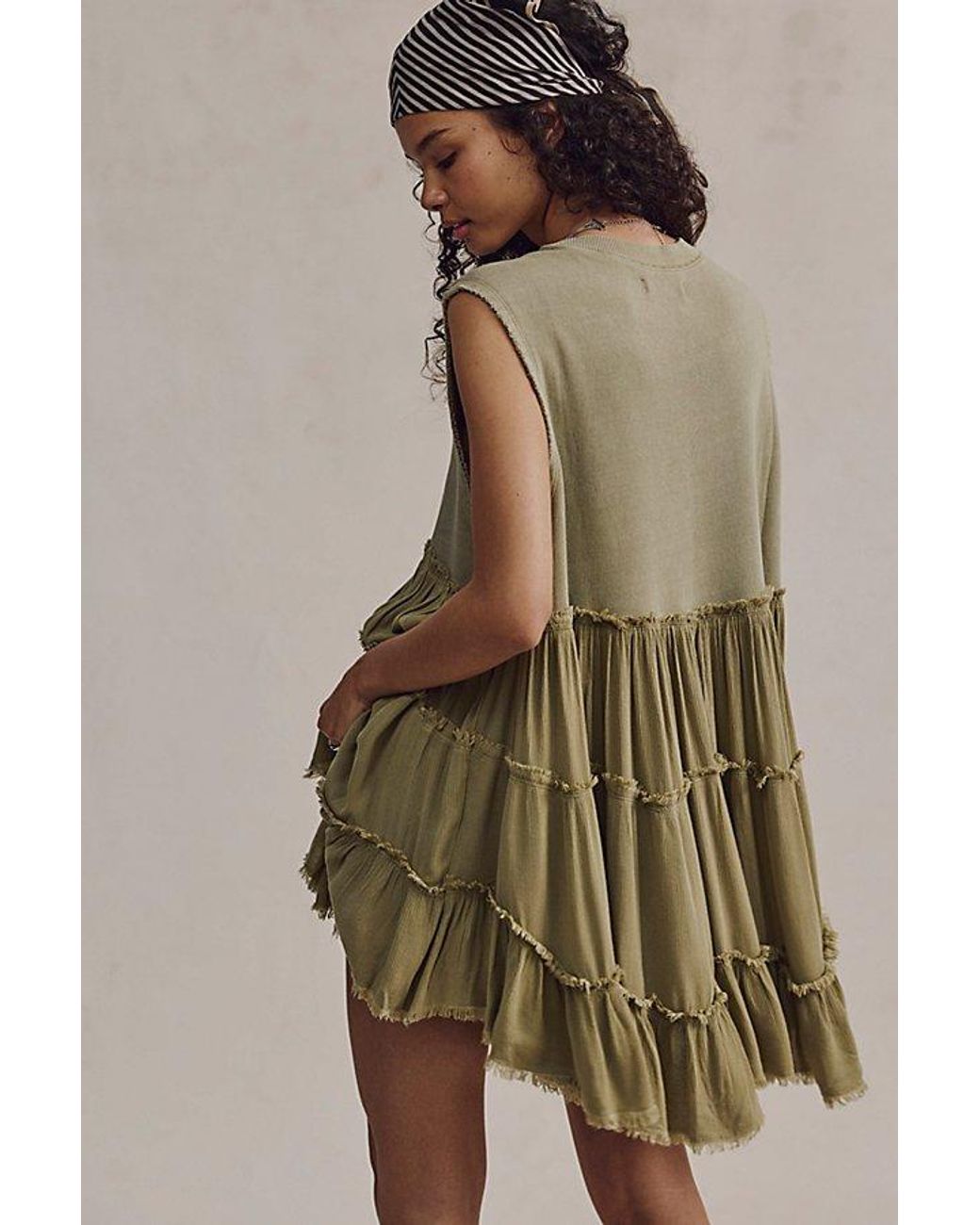 Free People Brown Pixie Babydoll Sweatshirt