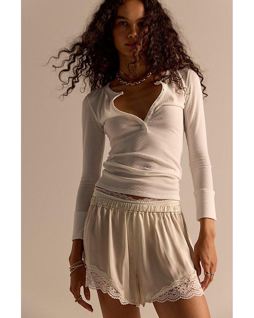 Intimately By Free People Brown Easy Like That Henley By