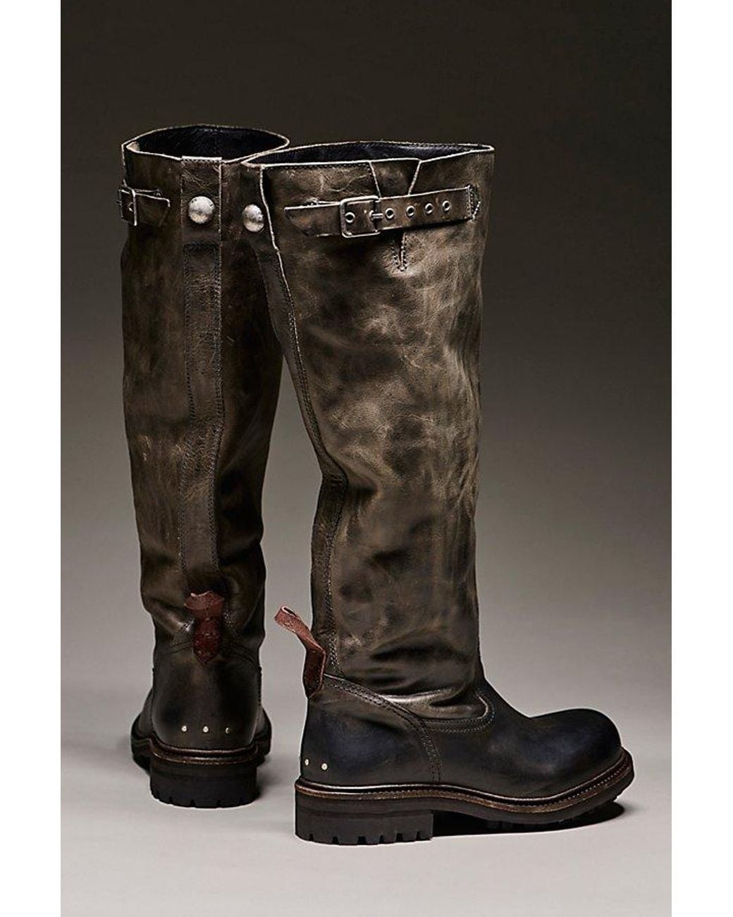 Free People Green Rapids Riding Boots Shoe