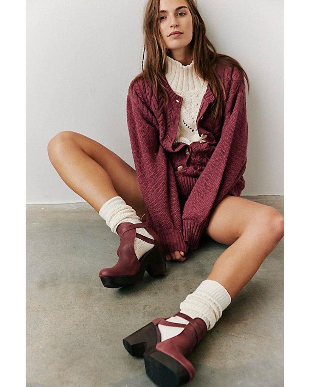 Free People Multicolor Cedar Leather Clogs