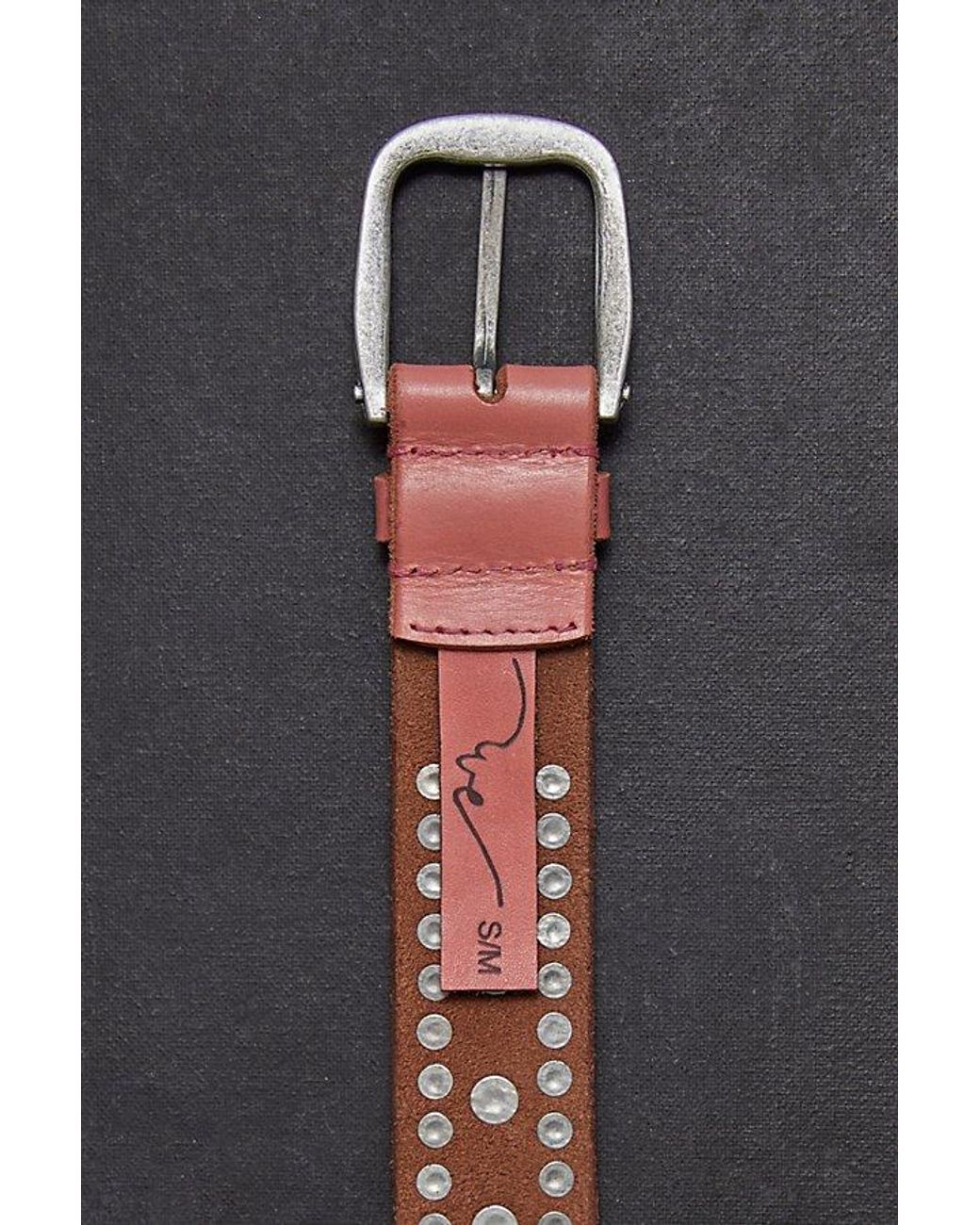 Free People Gray Sola Stud Belt