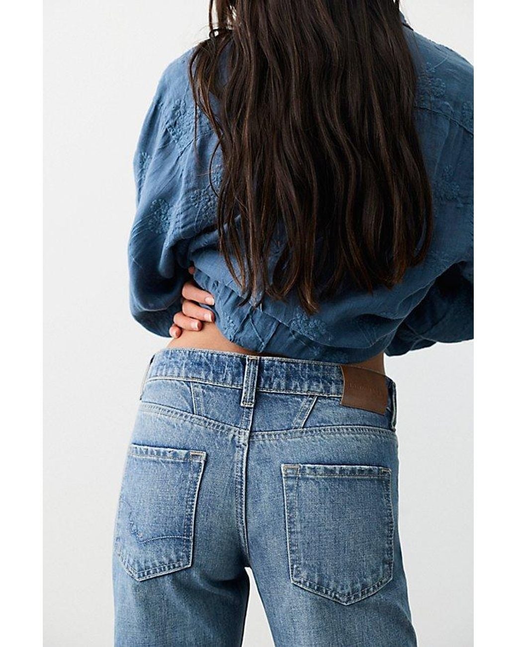 Free People Blue Luna Mid-Rise Straight Jeans