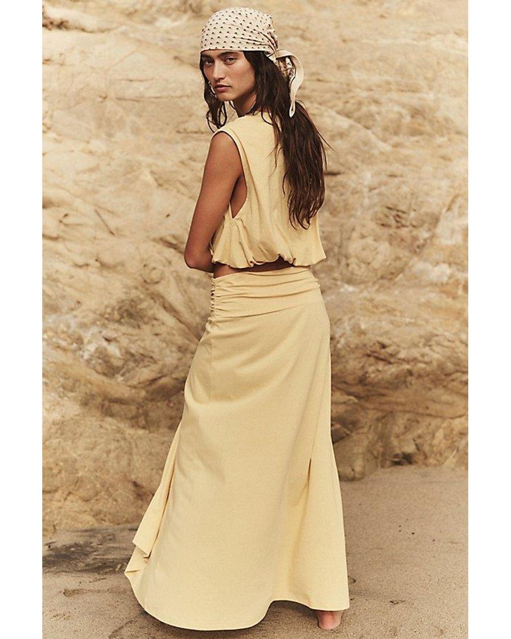 free-est Natural Portia Skirt Set By