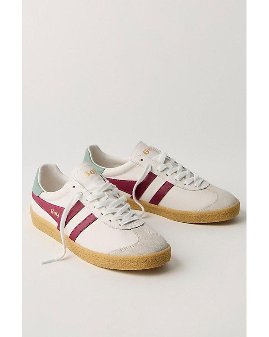Gola Natural Medallist Leather Sneakers
