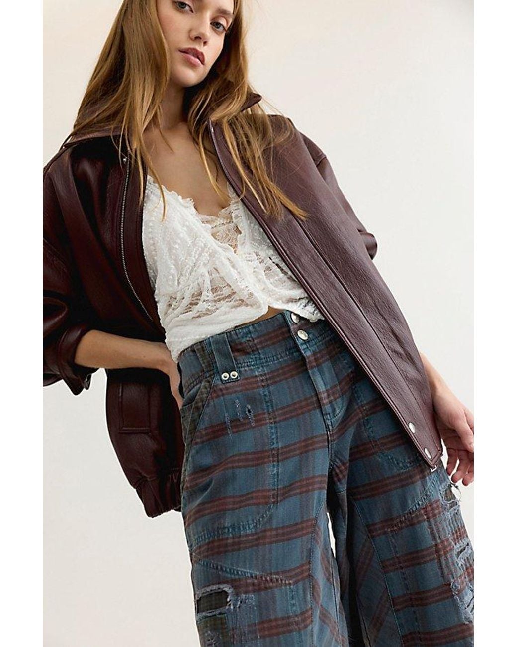 Free People Blue Warwick Craft Pants