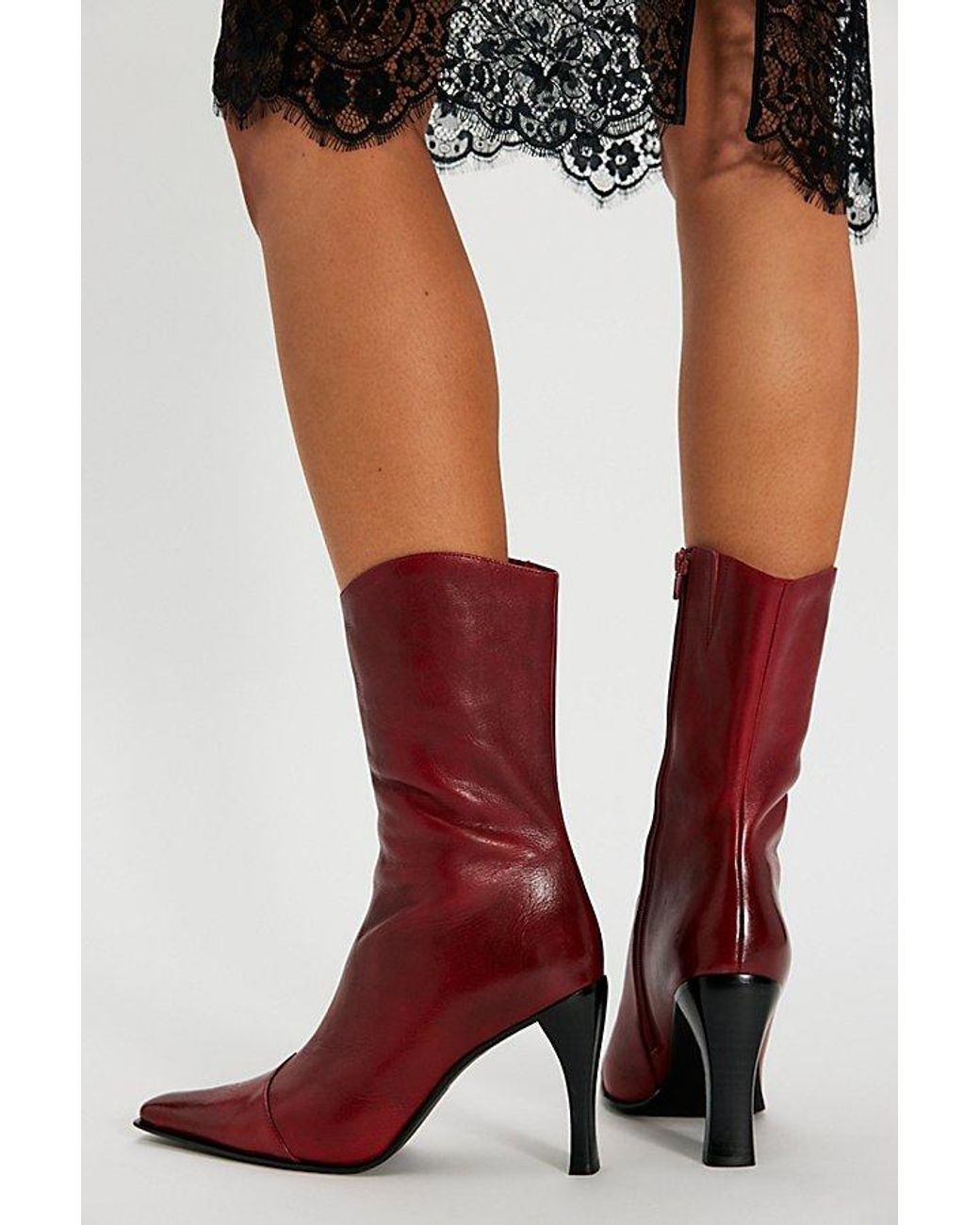 Jeffrey Campbell Black Sweet Talker Snip Toe Boots Shoe By