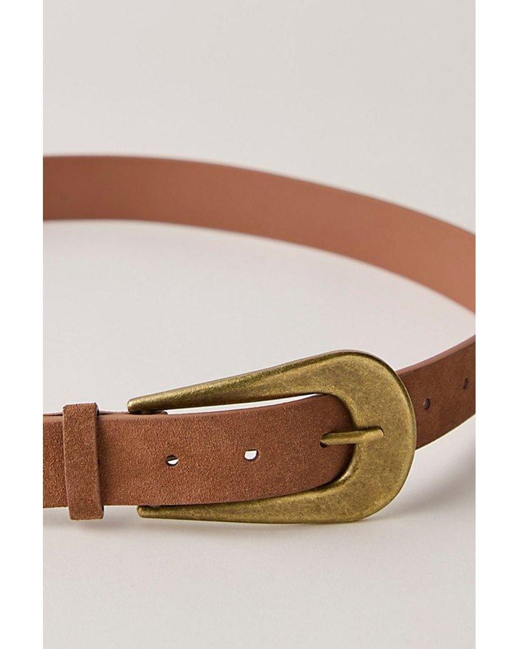 Free People Brown Cannon Suede Belt