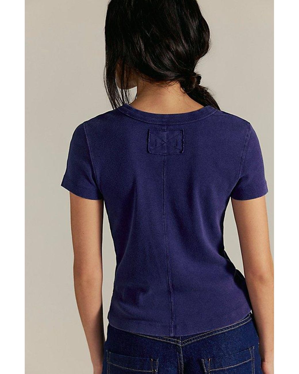 Free People Blue Atlas Crew Tee