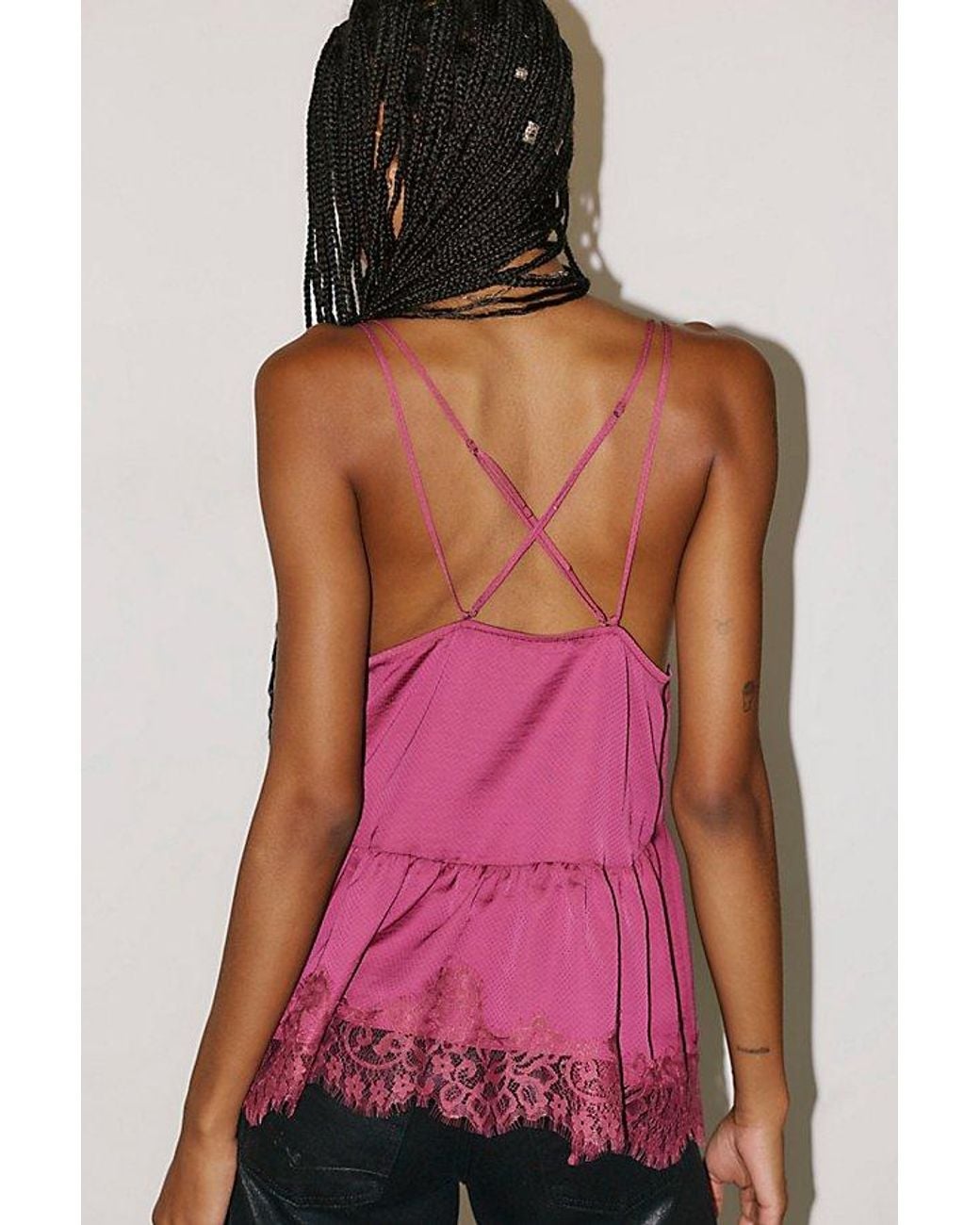 Intimately By Free People Pink Double Booked Shapeless Cami By
