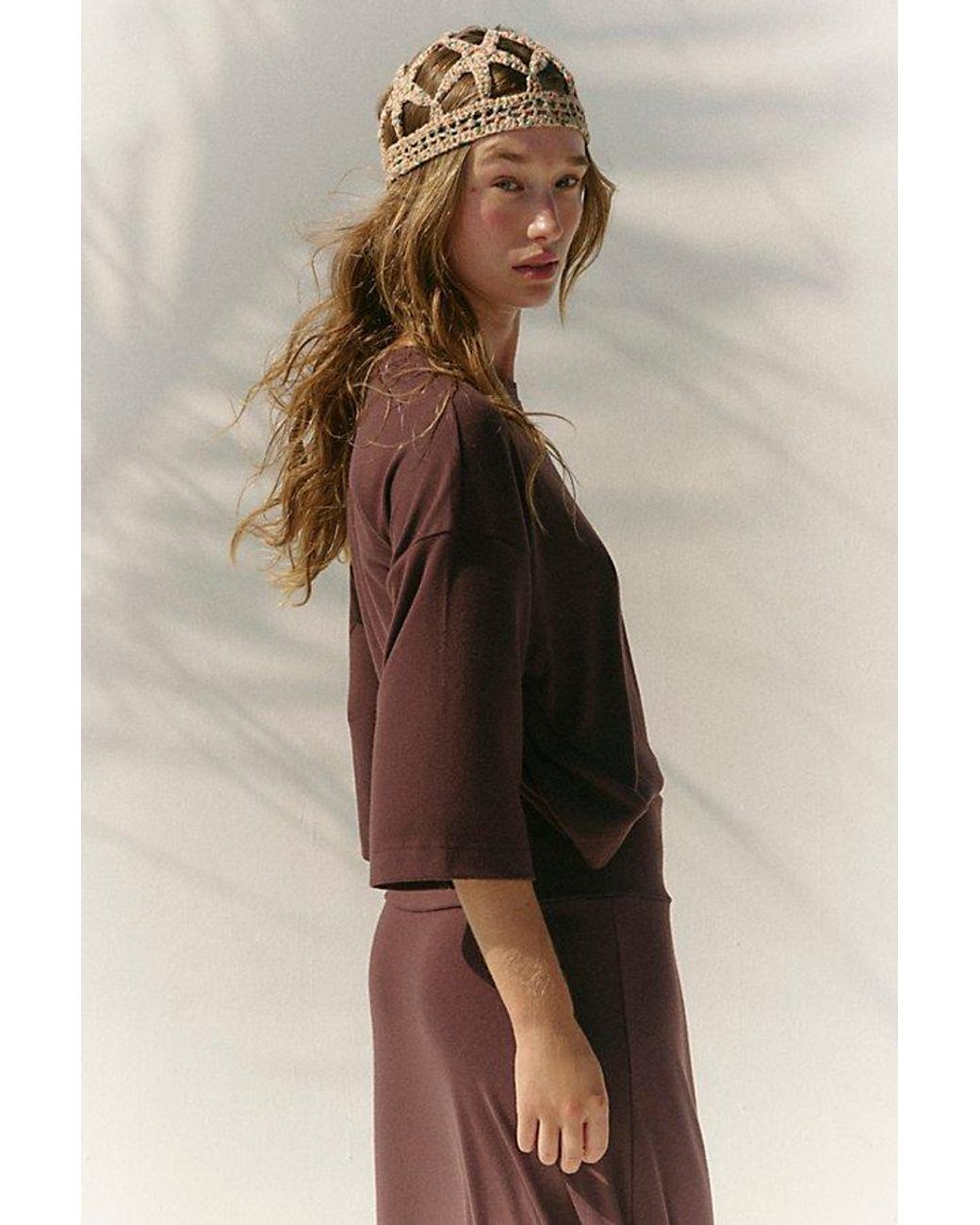 free-est Multicolor Good Feels Maple Midi Dress By
