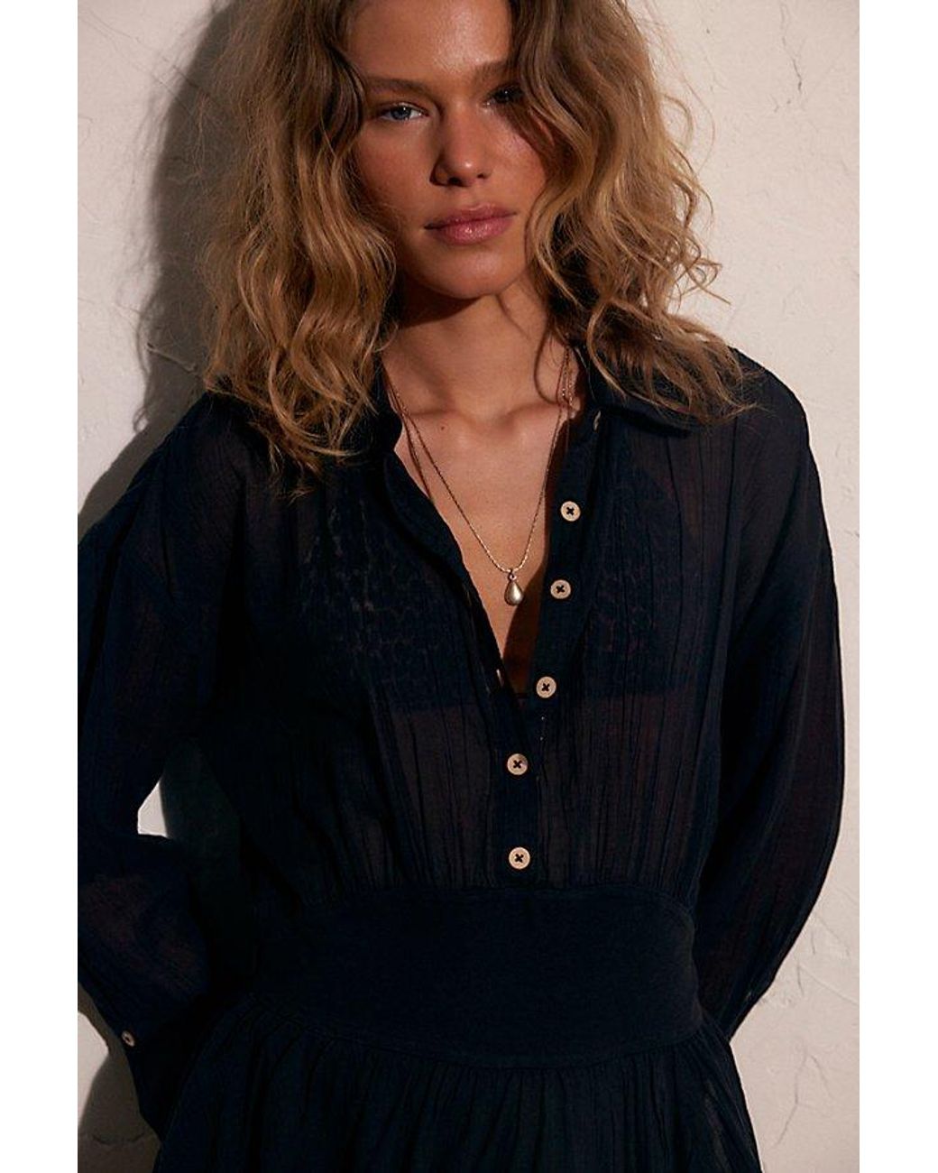 free-est Blue Linden Romper By