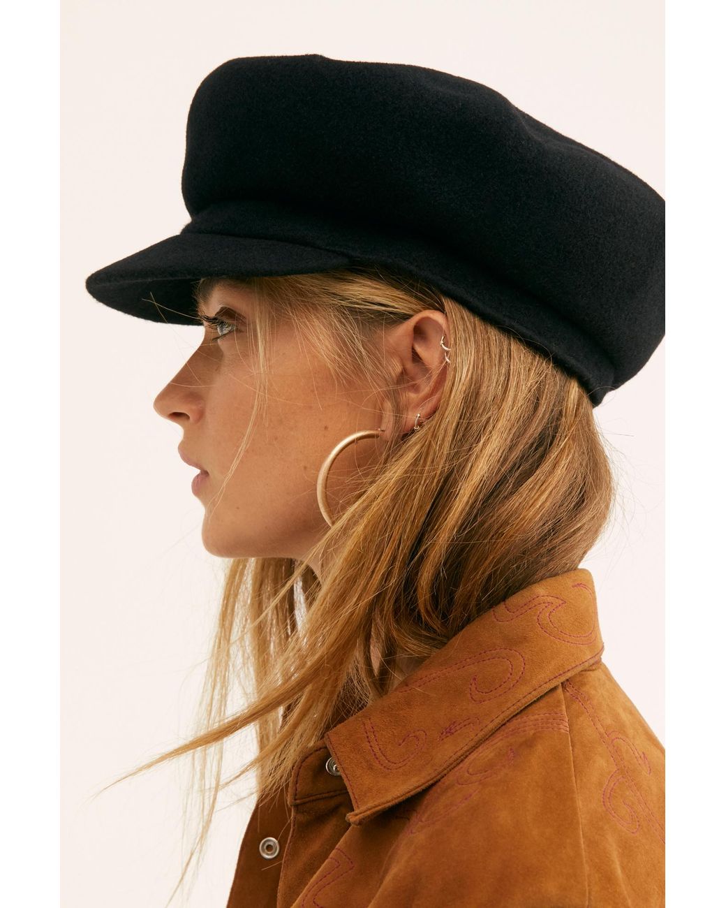 Free People Kangol Wool Spitfire Cap in Black | Lyst