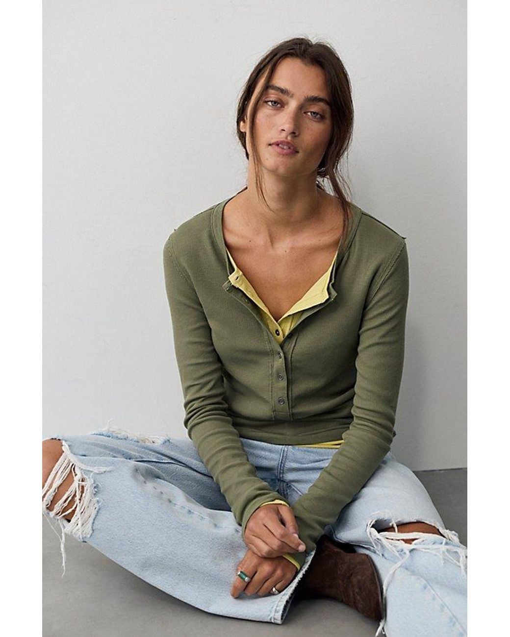 Free People Green Jamie Henley