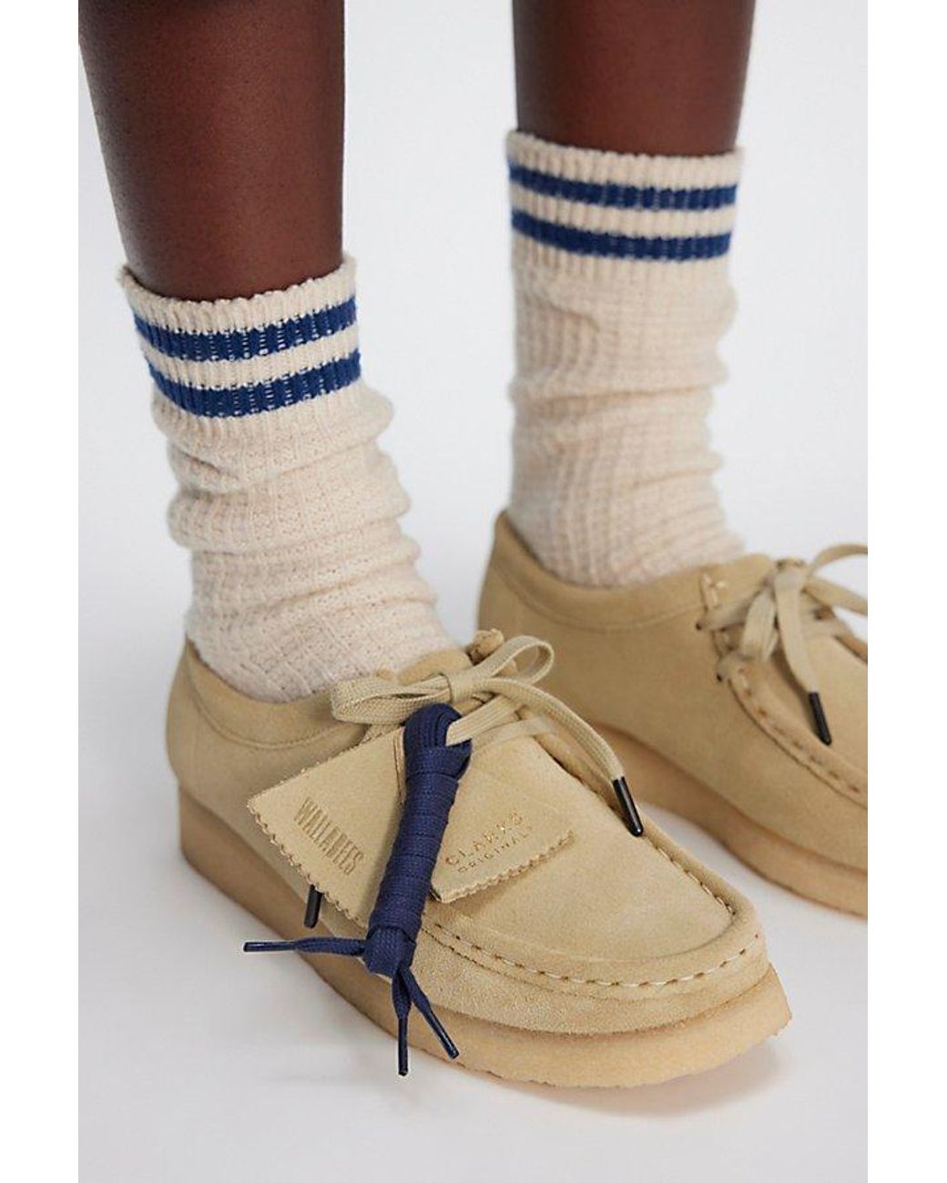 Clarks Blue Wallabee Moccasins
