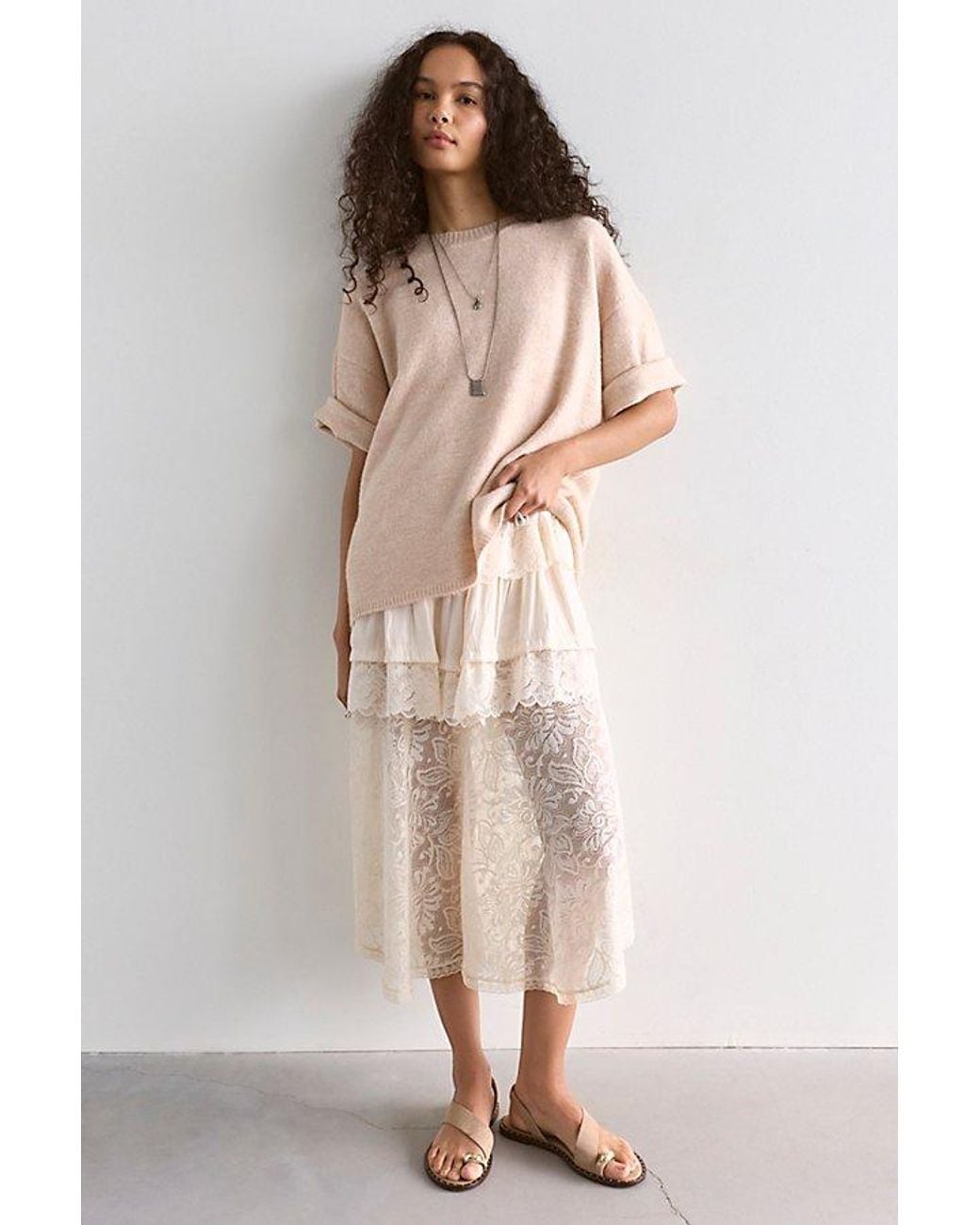 Free People Brown Margot Softspun Sweater Tee