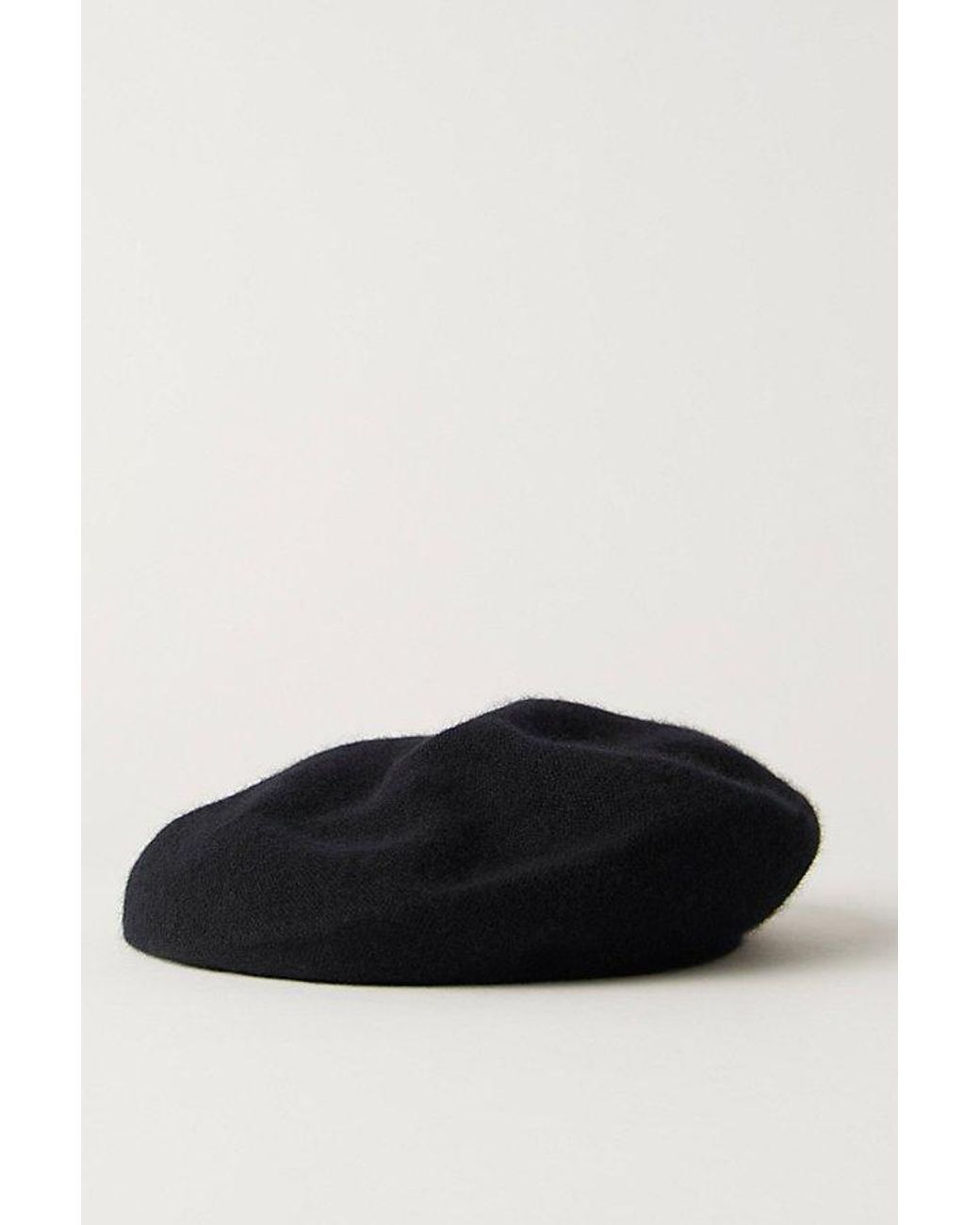 Free People Black Chic Cashmere Beret