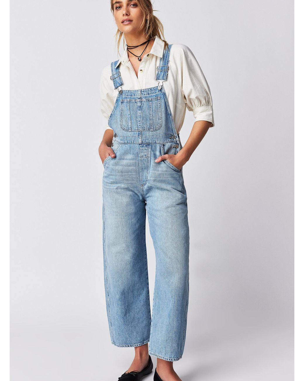 Free People Citizens Of Humanity Jodie Classic Overalls in Blue | Lyst